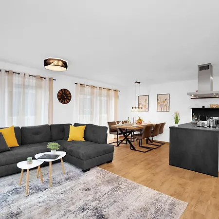 아파트 Inhome Parken - Kueche - Tv - Terrasse - Balkon 크라일샤임