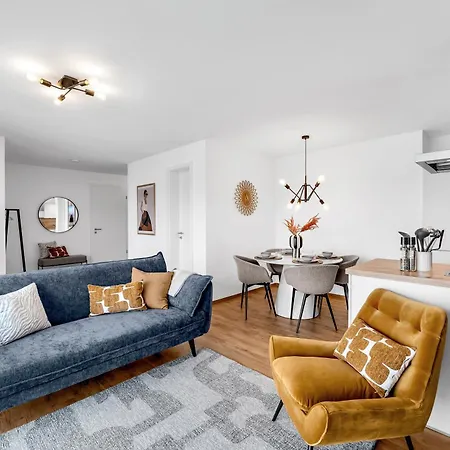 Inhome Parken - Kueche - Tv - Terrasse - Balkon كْرايلتْسهايم