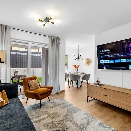 Inhome Parken - Kueche - Tv - Terrasse - Balkon