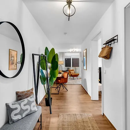 Inhome Parken - Kueche - Tv - Terrasse - Balkon كْرايلتْسهايم